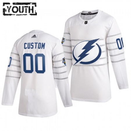 Barn NHL Tampa Bay Lightning Tröjor med eget tryck Vit Adidas 2020 All-Star Authentic